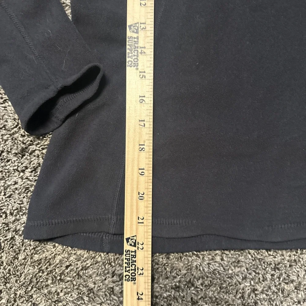 The North Face 1/4‎ Zip Lightweight Fleece Pullover Dark Grey Medium Logo